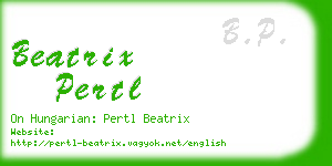 beatrix pertl business card